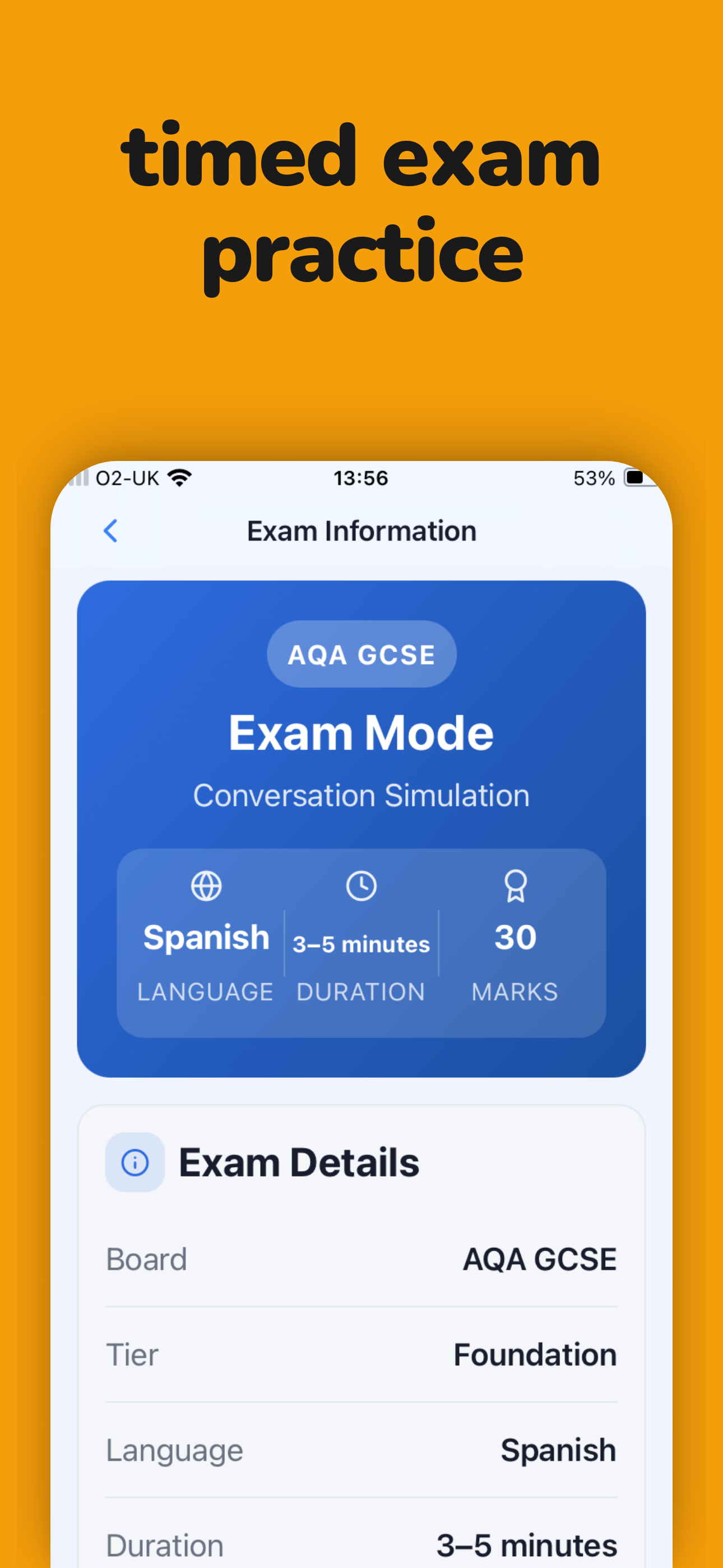 Full mock exam mode